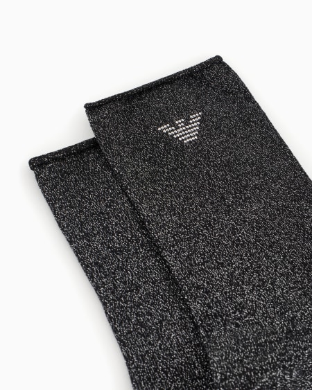 Armani Calcetines De Lúrex Con águila De Tachuelas