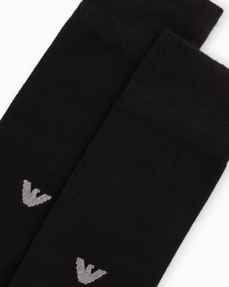 Armani Calcetines De Viscosa Con águila Bordada