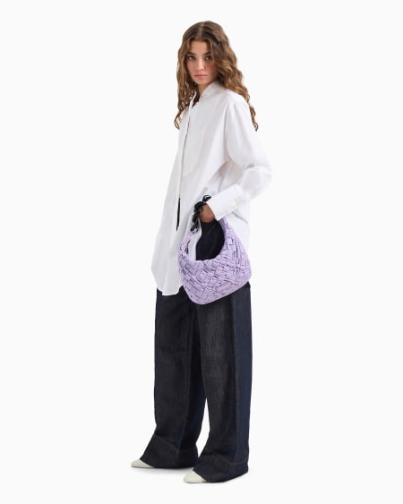 Armani Camisa Ancha De Algodón Con Plastrón