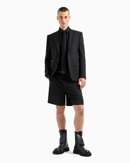 Armani Camisa Con Estampado Integral Flocado