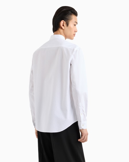 Armani Camisa Con Estampado Integral Flocado