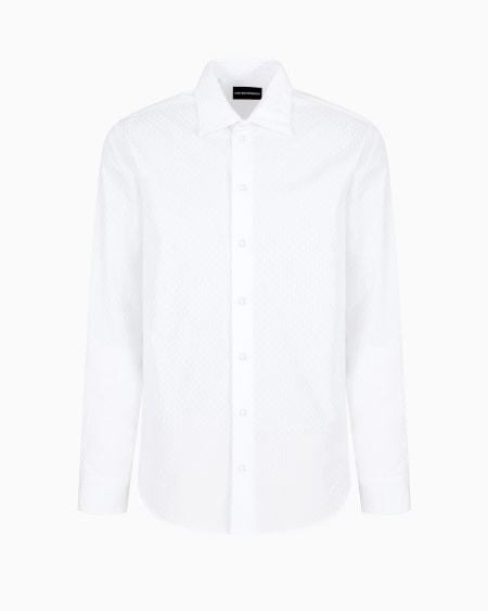 Armani Camisa Con Estampado Integral Flocado