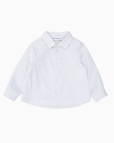 Armani Camisa con motivo integral de microáguilas