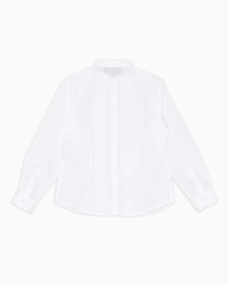 Armani Camisa De Algodón Con Bordado De águila