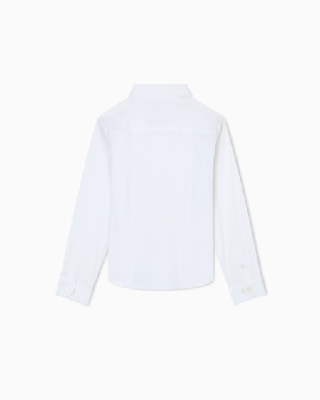 Armani Camisa De Algodón Con Bordado De águila