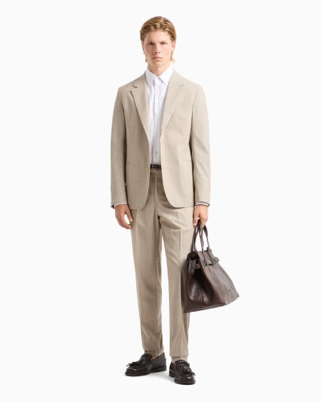 Armani Camisa De Algodón Con Estructura