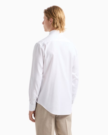 Armani Camisa De Algodón Con Estructura