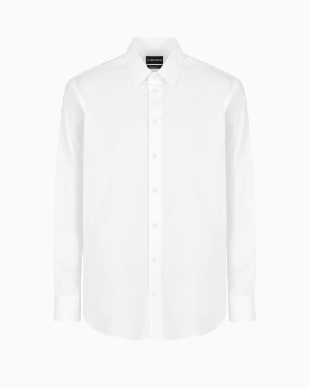 Armani Camisa de algodón con estructura