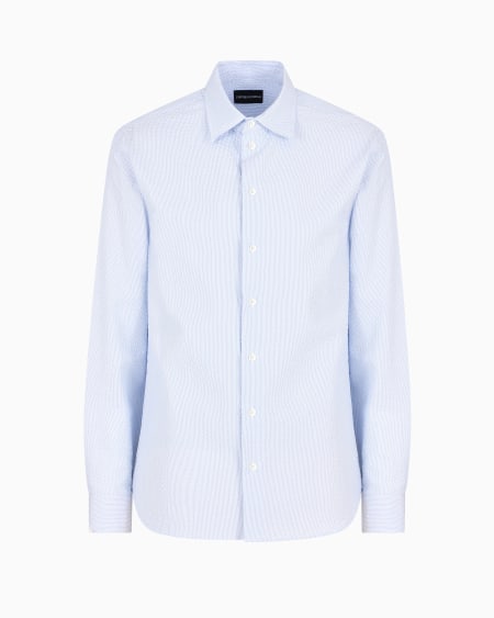 Armani Camisa de algodón efecto sirsaca
