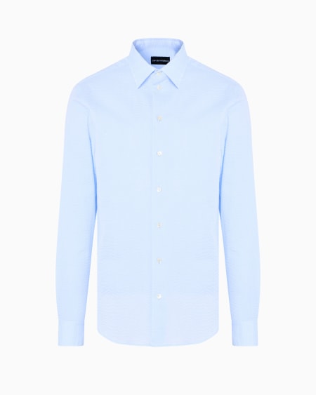 Armani Camisa de algodón efecto sirsaca