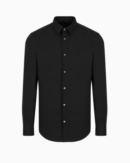 Armani Camisa de mezcla de nailon elástico