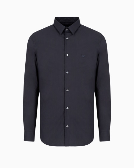 Armani Camisa de mezcla de nailon elástico