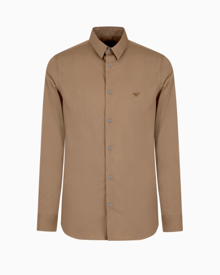 Armani Camisa de mezcla de nailon elástico