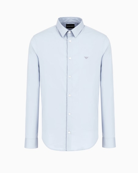 Armani Camisa de mezcla de nailon elástico