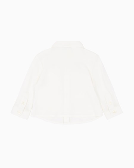 Armani Camisa De Piqué Con Bordado De águila