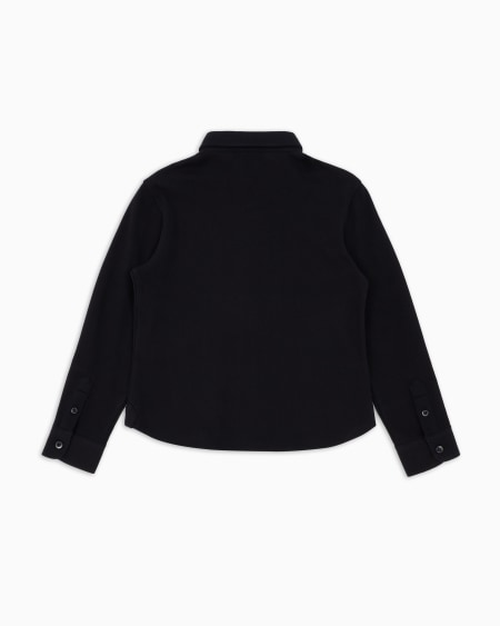 Armani Camisa De Piqué Con Bordado De águila