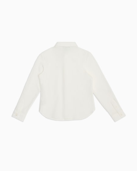 Armani Camisa De Piqué Con Bordado De águila