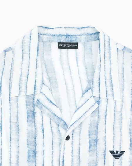 Armani Camisa De Playa Con Estampado Abstracto