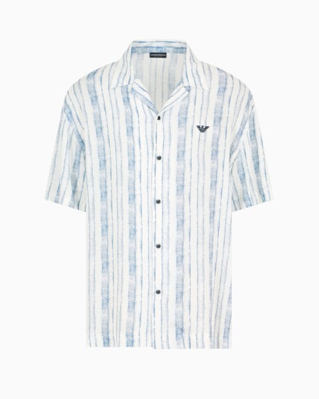 Armani Camisa de playa con estampado abstracto