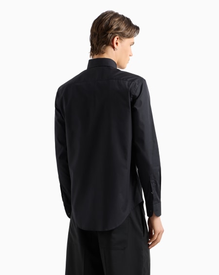 Armani Camisa De Popelina De Algodón