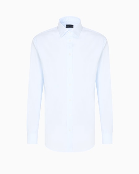 Armani Camisa de popelina de algodón