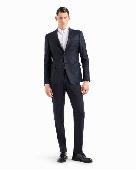 Armani Camisa De Popelina De Algodón Elástico