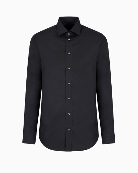 Armani Camisa de popelina de algodón
