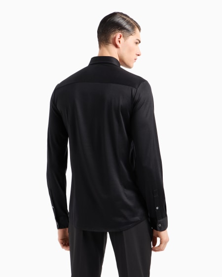Armani Camisa De Punto De Mezcla De Lyocell ASV