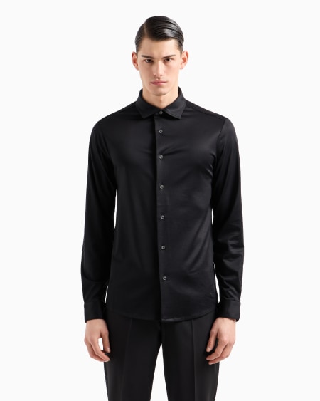 Armani Camisa De Punto De Mezcla De Lyocell ASV