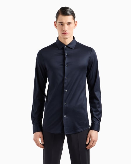 Armani Camisa De Punto De Mezcla De Lyocell ASV