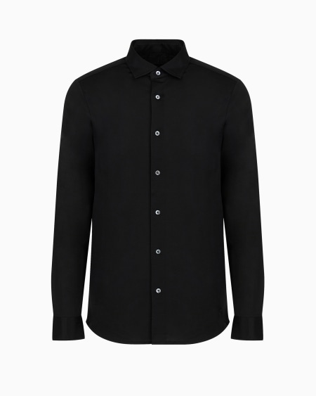 Armani Camisa de punto de mezcla de lyocell ASV