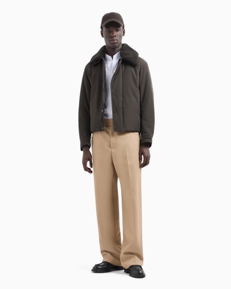 Armani Camisa De Raso Elástico Con Cuello De Tira