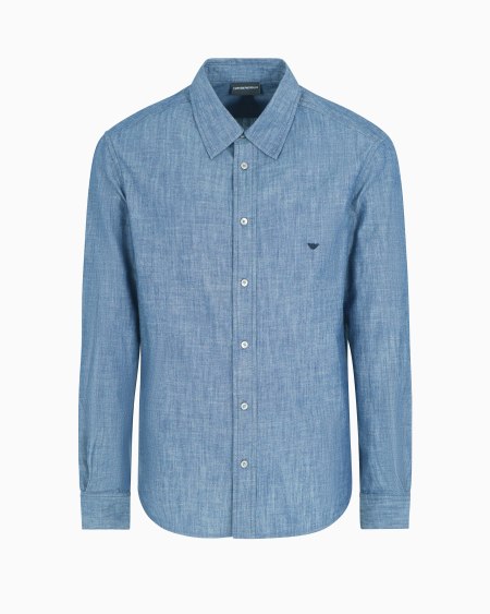 Armani Camisa en cambray de algodón