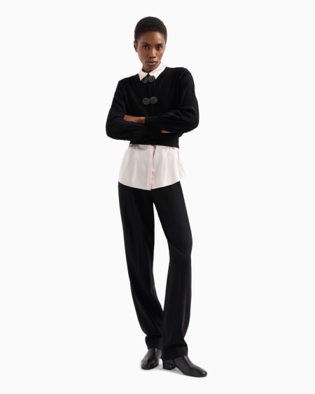 Armani Camisa En Raso De Seda