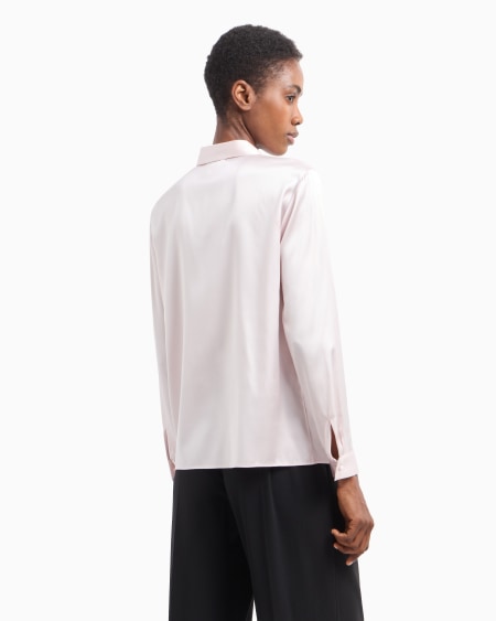 Armani Camisa En Raso De Seda