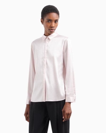 Armani Camisa En Raso De Seda