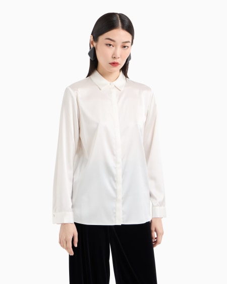 Armani Camisa En Raso De Seda