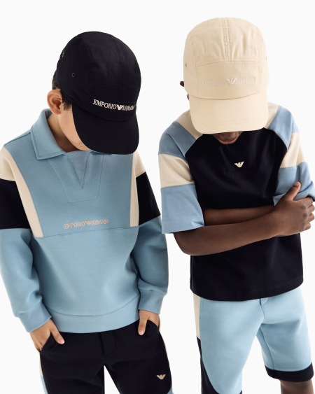 Armani Camiseta Ancha De Punto Con Detalle A Rayas