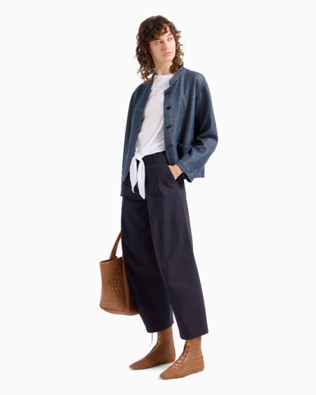 Armani Camiseta Con Nudo De Punto Ligero