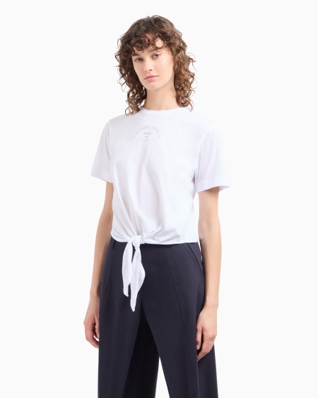 Armani Camiseta Con Nudo De Punto Ligero