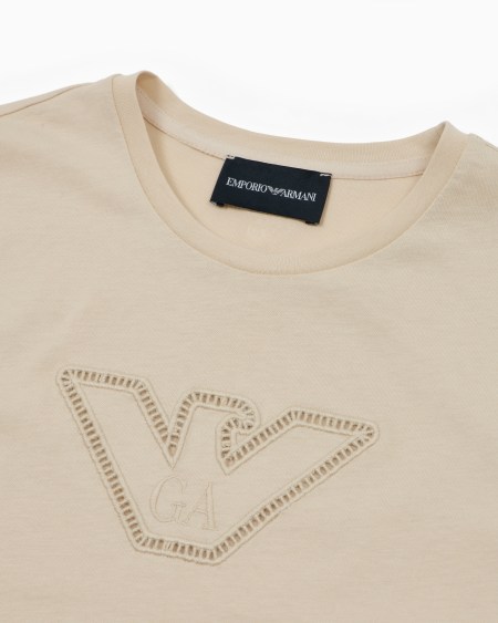 Armani Camiseta De Punto Con águila Calada