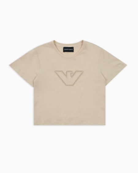 Armani Camiseta De Punto Con águila Calada