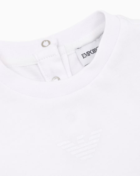 Armani Camiseta De Punto Con águila De Purpurina