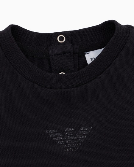 Armani Camiseta De Punto Con águila De Purpurina