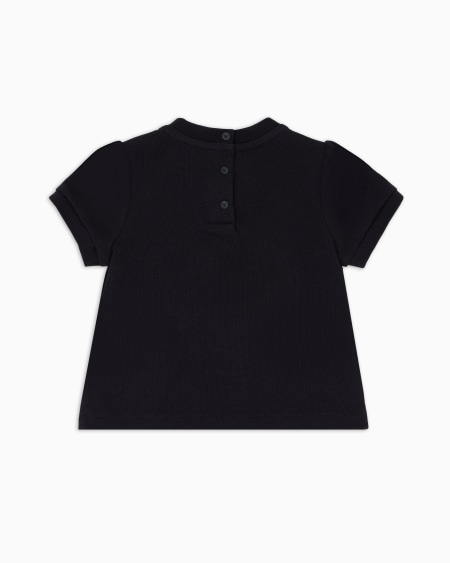 Armani Camiseta De Punto Con águila De Purpurina