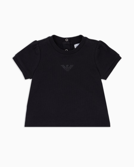 Armani Camiseta de punto con águila de purpurina