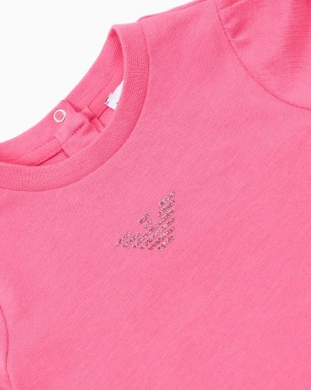 Armani Camiseta De Punto Con águila De Purpurina