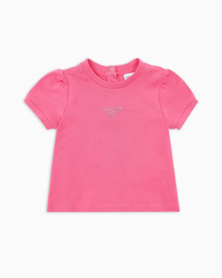 Armani Camiseta de punto con águila de purpurina