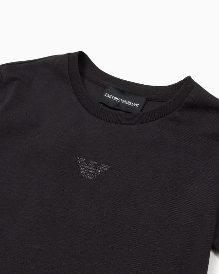 Armani Camiseta De Punto Con águila De Purpurina