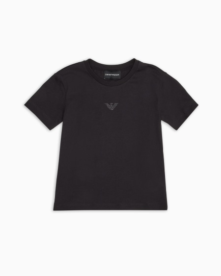 Armani Camiseta de punto con águila de purpurina